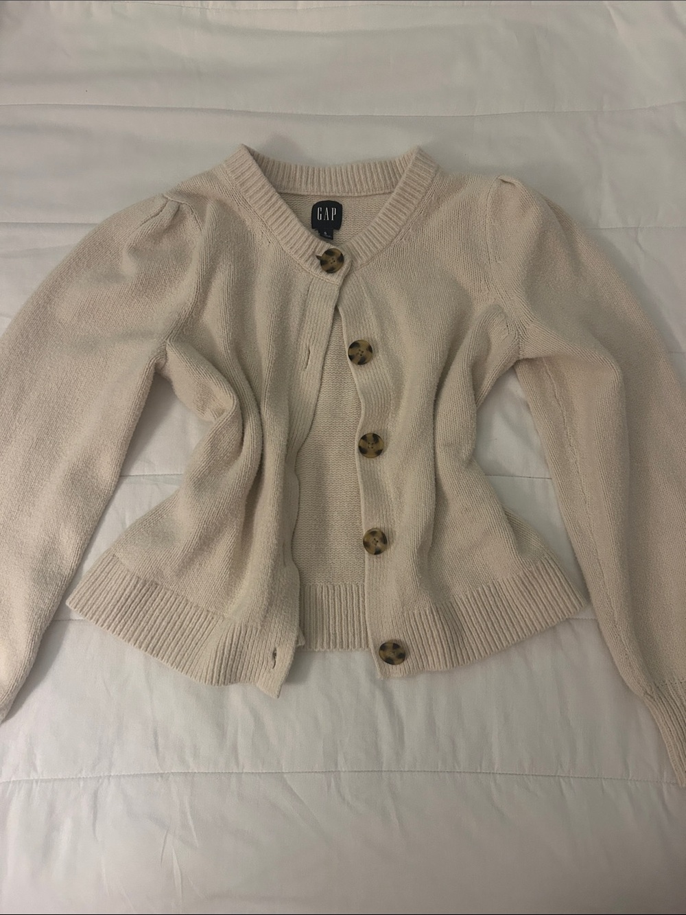 Gap sweater with tortoiseshell buttons